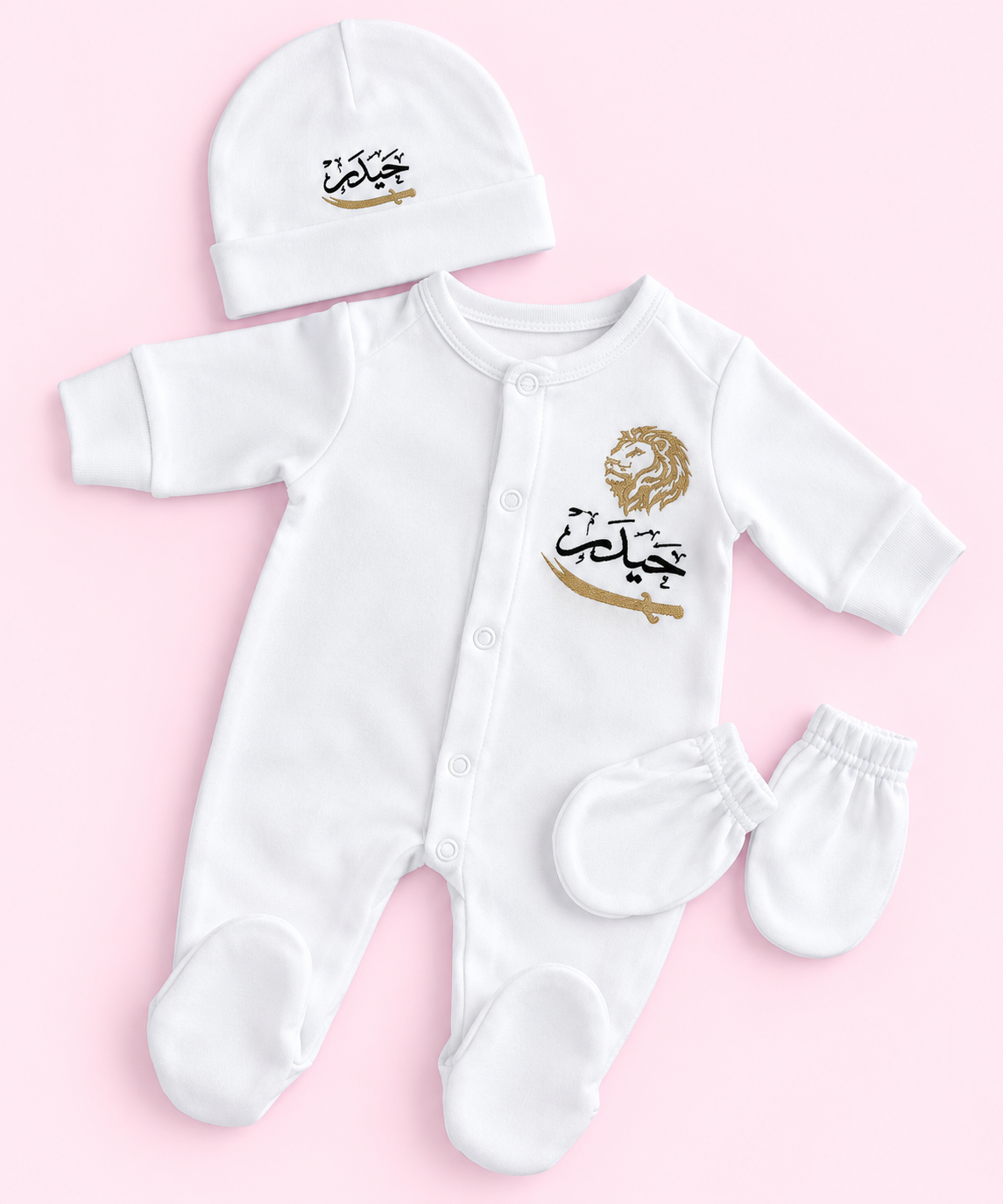 Customized Embroidered Baby Overall Set
